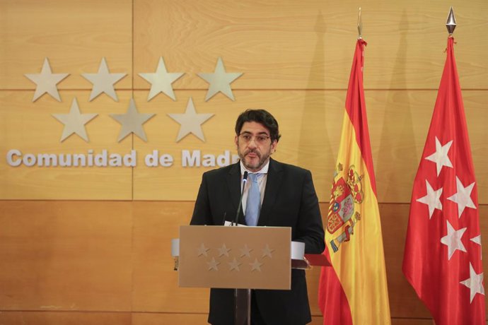 Archivo - El consejero en funciones de Vivienda y Administración Local en la Comunidad de Madrid, David Pérez. Archivo.