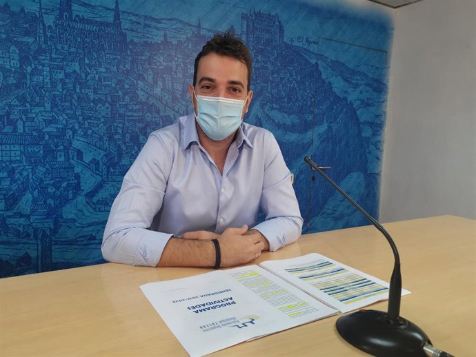 El edil de Deportes, Pablo García, en rueda de prensa.