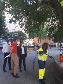 Dispositivo de baldeo en Doctores