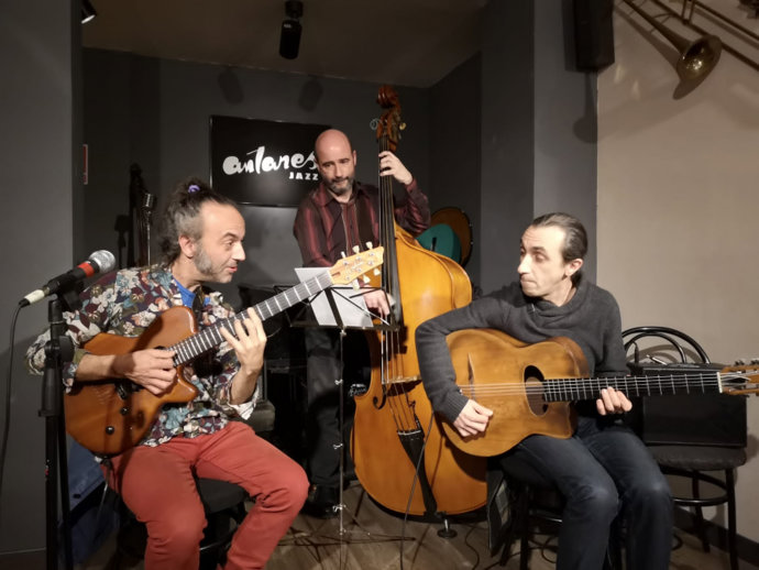 El trío de jazz Frayssinet-González. 