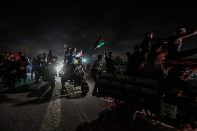 Protestas en la frontera de Gaza.