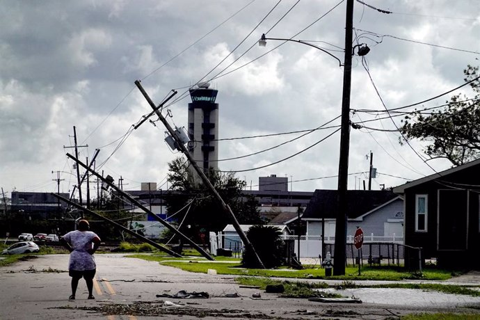 Paso del ciclón 'Ida' por el estado de Luisiana