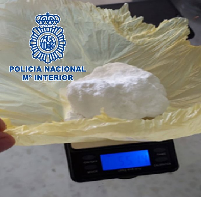 Droga incautada en el registro de un punto de venta en García Grana, Málaga