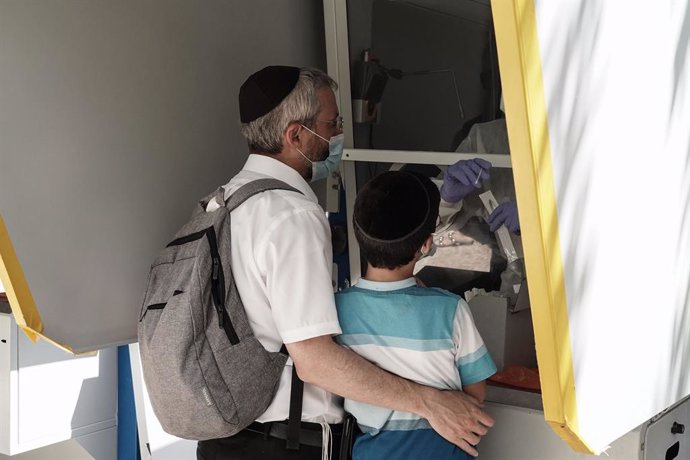 Prueba de coronavirus en Jerusalén