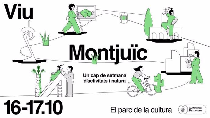 Imatge promocional del cap de setmana cultural a Montjuc programat per a l'octubre.