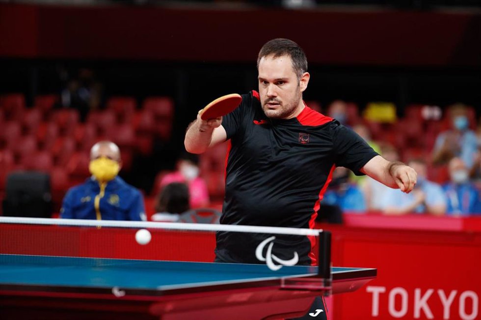 Jordi Morales durante uno de sus partidos en los Juegos Paralímpicos de Tokio