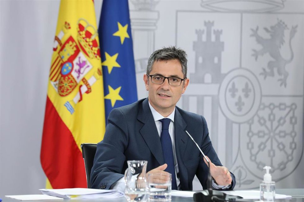 El ministro de la Presidencia, Félix Bolaños