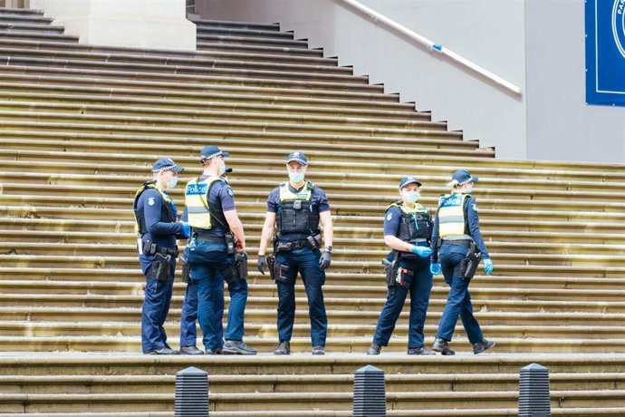 Archivo - Agentes de la Policía de Australia.