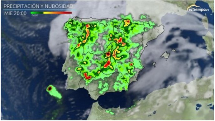 Previsión climatológica de este miércoles