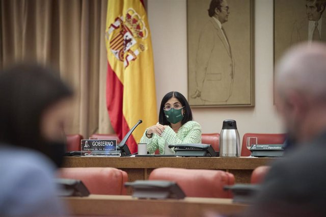 La ministra de Sanidad, Carolina Darias, comparece en una Comisión de Sanidad y Consumo en el Congreso de los Diputados, a 31 de agosto de 2021, en Madrid, (España). El objeto de esta comparecencia es informar sobre el estado actual de la evolución de la 