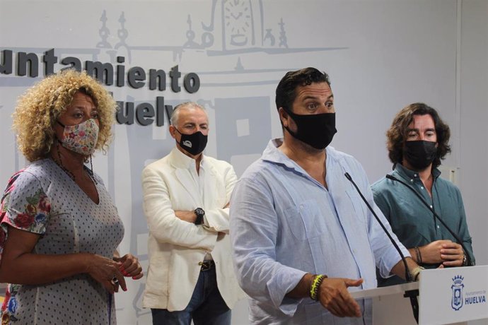 Concejales del PP en el Ayuntamiento de Huelva.