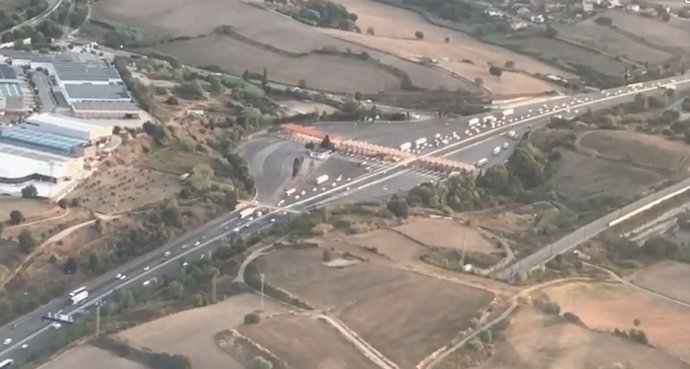 AP-7 a l'altura de la Roca del Valls (Barcelona).