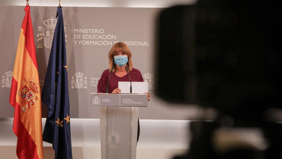 La ministra de Educación y Formación Profesional, Pilar Alegría, en una foto de archivo.