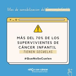 Campaña #QueNoSeCuelen, para reclamar el seguimiento a largo plazo de supervivientes de cáncer infantil.