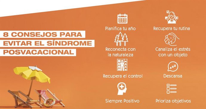 Consejos ante el síndrome posvacacional.