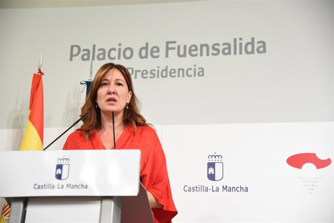 Archivo - La portavoz del Gobierno de Castilla-La Mancha, Blanca Fernández, en una foto de archivo