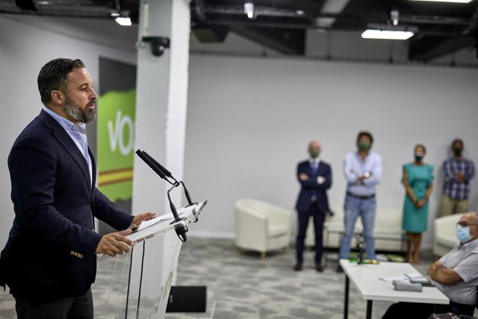 El presidente de Vox, Santiago Abascal