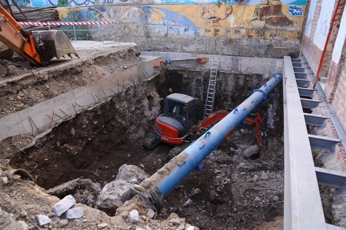 Continúan las obras de la nueva sede del distrito Málaga Este