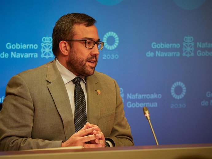 Archivo - El vicepresidente primero y portavoz del Gobierno de Navarra, Javier Remírez, en una imagen de archivo.