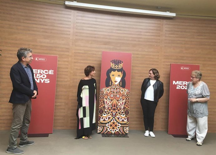 Presentación de las fiestas de La Merc 2021 con la alcaldesa de Barcelona, Ada Colau.