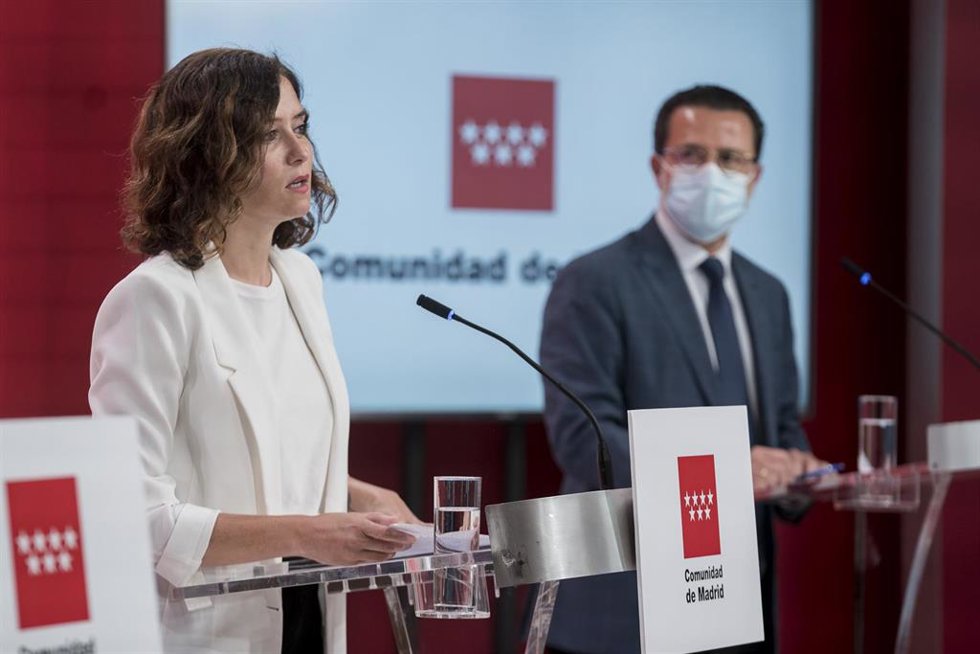 La presidenta de la Comunidad de Madrid, Isabel Díaz Ayuso