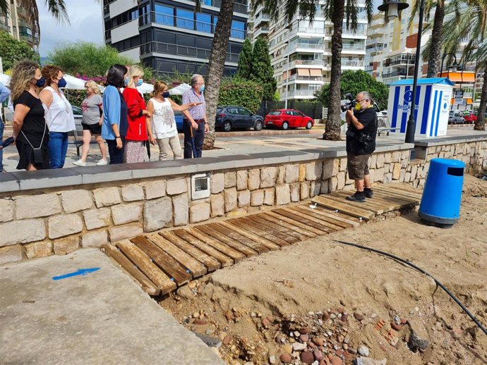 Gabriela Bravo en su visita a Benicssim