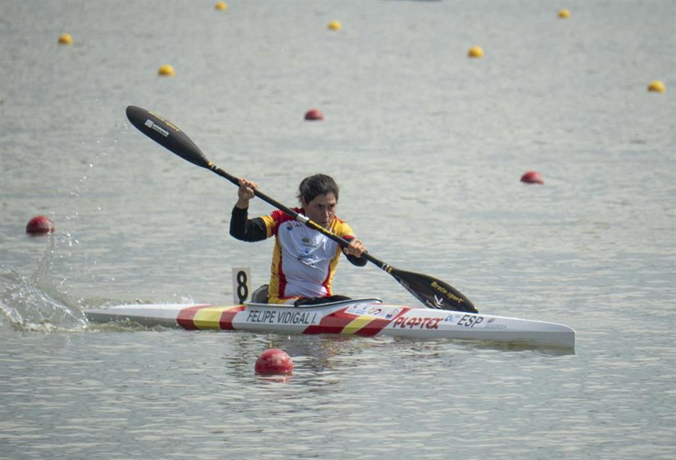 Archivo - La palista española Inés Felipe durante una competición