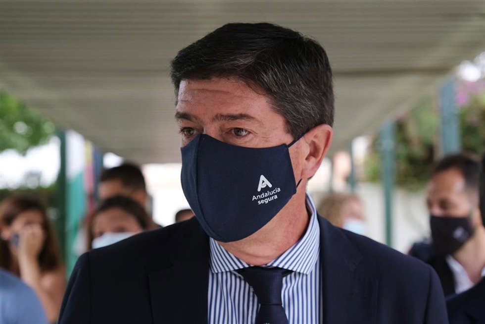 El vicepresidente de la Junta y consejero de Turismo, Regeneración, Justicia y Administración Local, Juan Marín