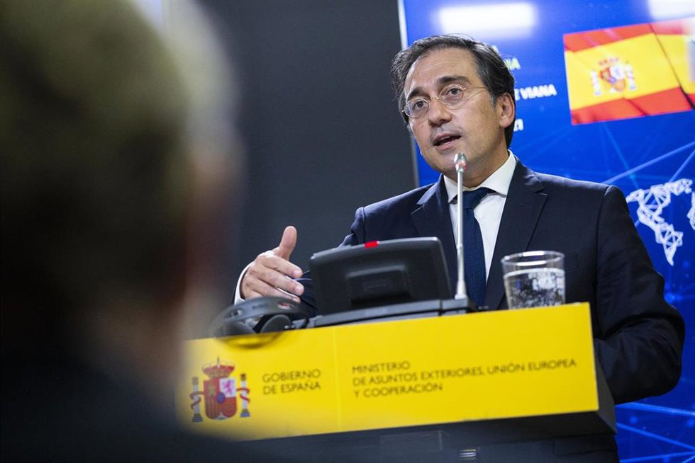 El Ministro de Asuntos Exteriores, Unión Europea y Cooperación, José Manuel Albares