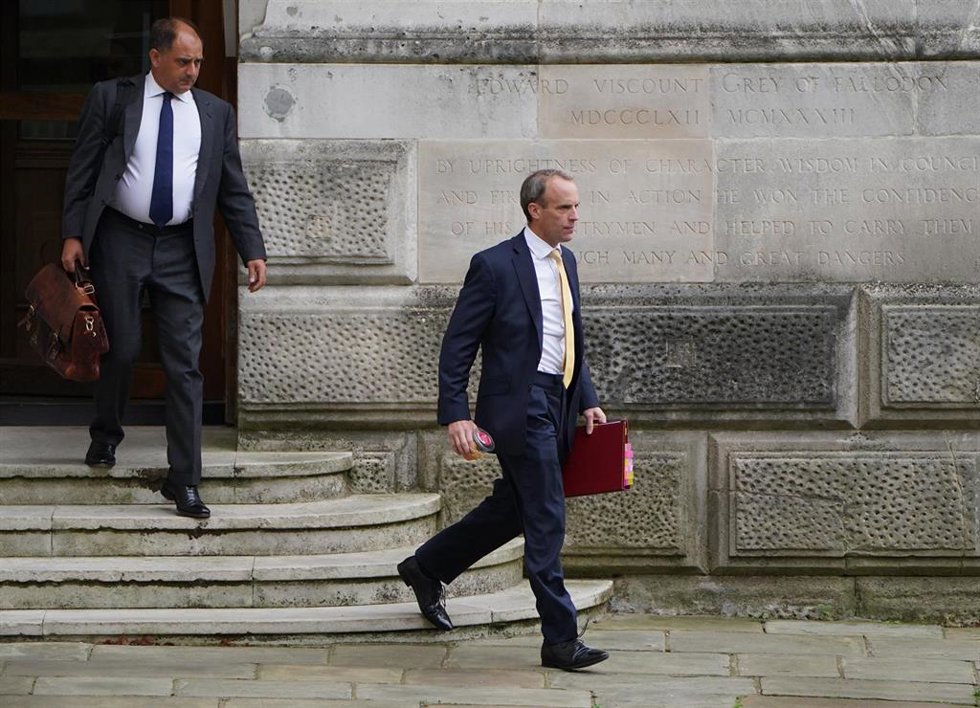 Dominic Raab, ministro de Exteriores de Reino Unido.