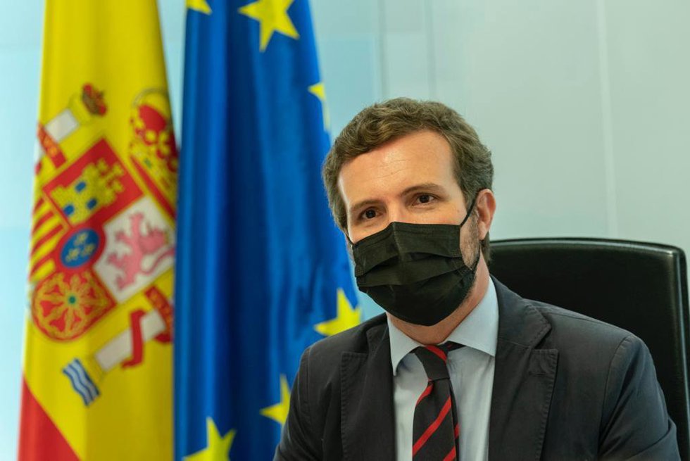 El líder del PP, Pablo Casado