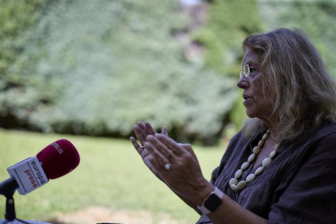 La vicesecretaria de Sectorial del PP, Elvira Rodríguez, durante una entrevista para Europa Press