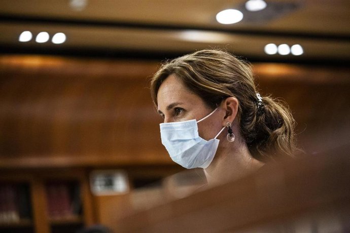 Archivo - La portavoz de Más Madrid en la Asamblea de Madrid, Mónica García, durante la presentación del manifiesto 'En defensa de la radiotelevisión pública de Madrid y la libertad de información', en la sede de la Asociación de la Prensa de Madrid (AP