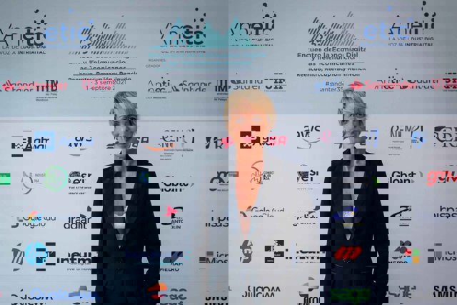 La secretaria de Estado de Inteligencia Artificial y Digitalización, Carme Artigas, en el 35 encuentro de la Economía Digital y Telecomunicaciones de Ametic