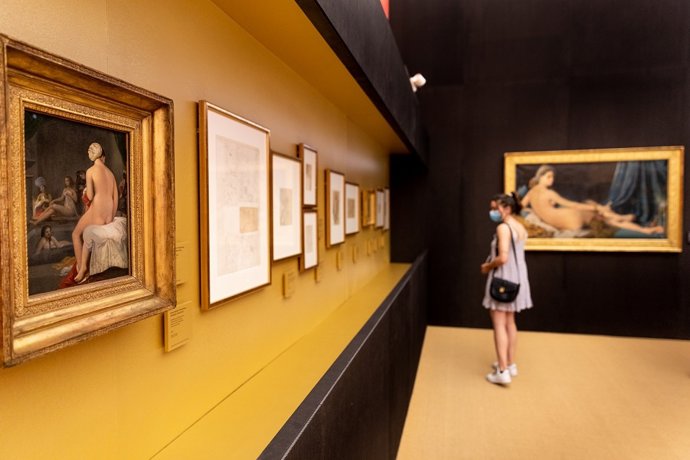 Archivo - Muestra 'Odaliscas. De Ingres a Picasso' expuesta en el Palacio de Carlos V, en el conjunto monumental de la Alhambra.