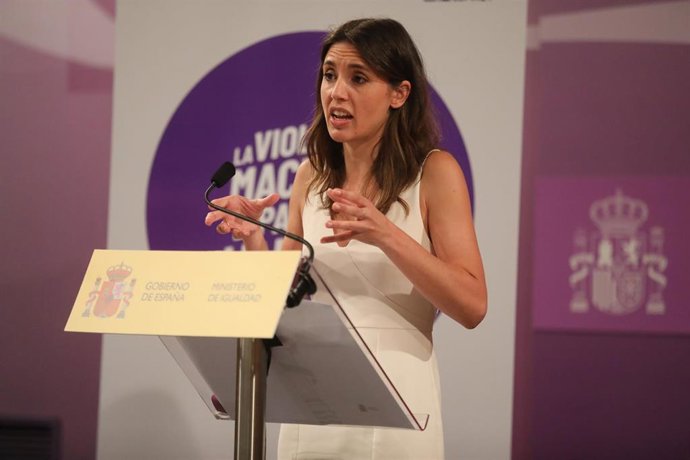 Archivo - La ministra de Igualdad, Irene Montero.