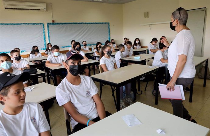 Inicio del curso escolar en Modiin, Israel