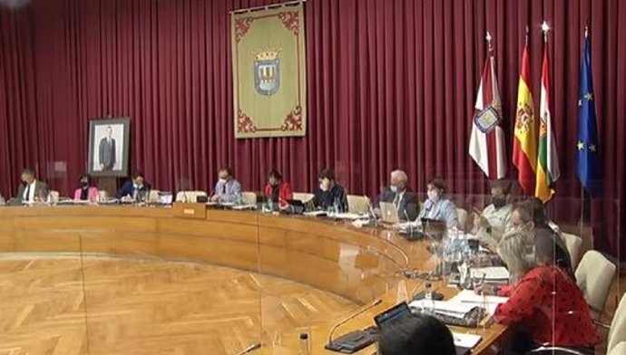 Imagen del pleno del Ayuntamiento de Logroño de septiembre de 2021