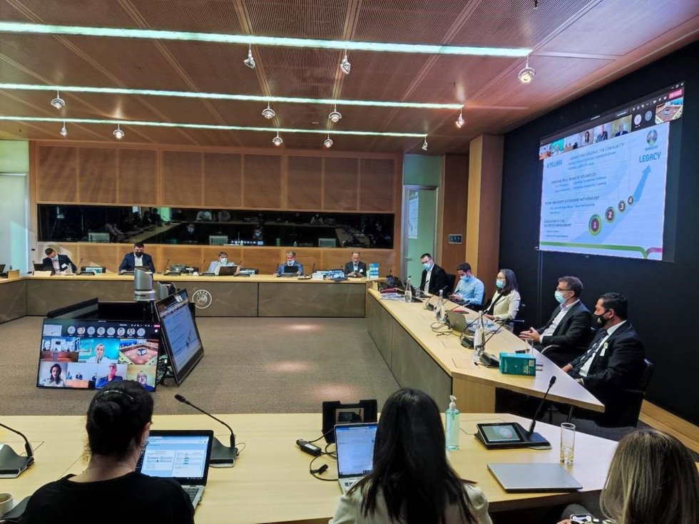 Reunión en la UEFA con las sedes de la Eurocopa 2020
