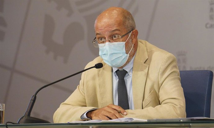 El vicepresidente y portavoz de la Junta, Francisco Igea, en la rueda de prensa posterior al Consejo de Gobierno.