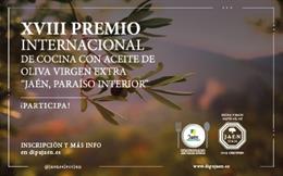 Cartel del XVIII Premio de Cocina con AOVE.