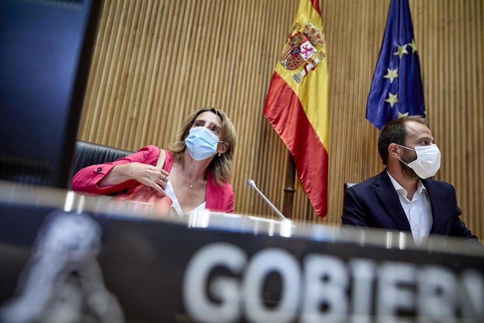 La ministra de Transición Ecológica y Reto Demográfico, Teresa Ribera, en su última comparecencia en el Congreso