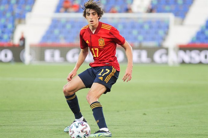 Archivo - Bryan Gil of Spain U21 in action during the international friendly match played between Spain U21 and Lithuania at Municipal de Butarque stadium on Jun 07, 2021 in Leganes, Madrid, Spain.