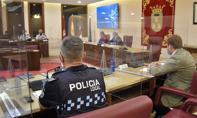 Reunión de la Junta Local de Seguirdad de Albacete.