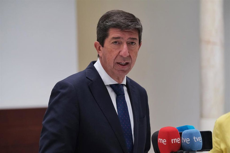 El vicepresidente de la Junta de Andalucía, Juan Marín