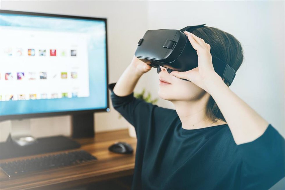 Visor de realidad virtual.