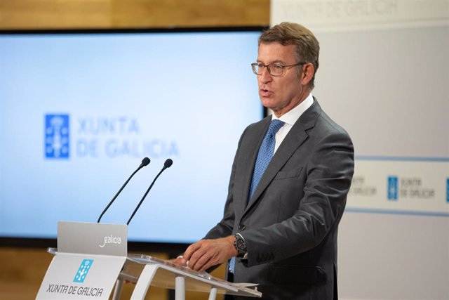 El titular del Gobierno gallego, Alberto Núñez Feijóo