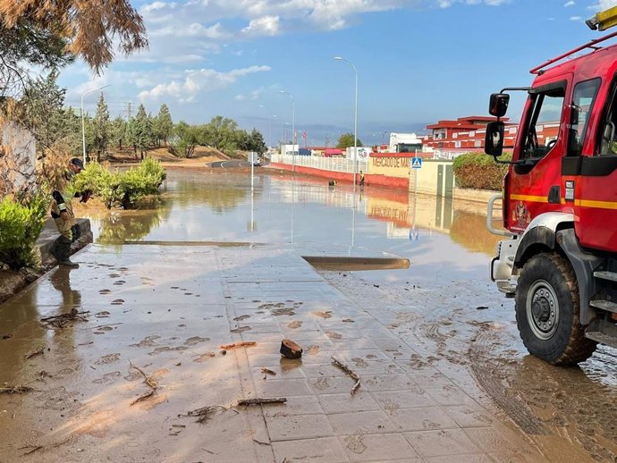 Efectos de las tormentas en Toledo.