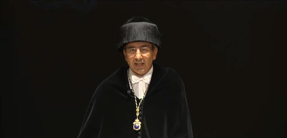 El rector de la UN, Alfonso Sánchez Tabernero.