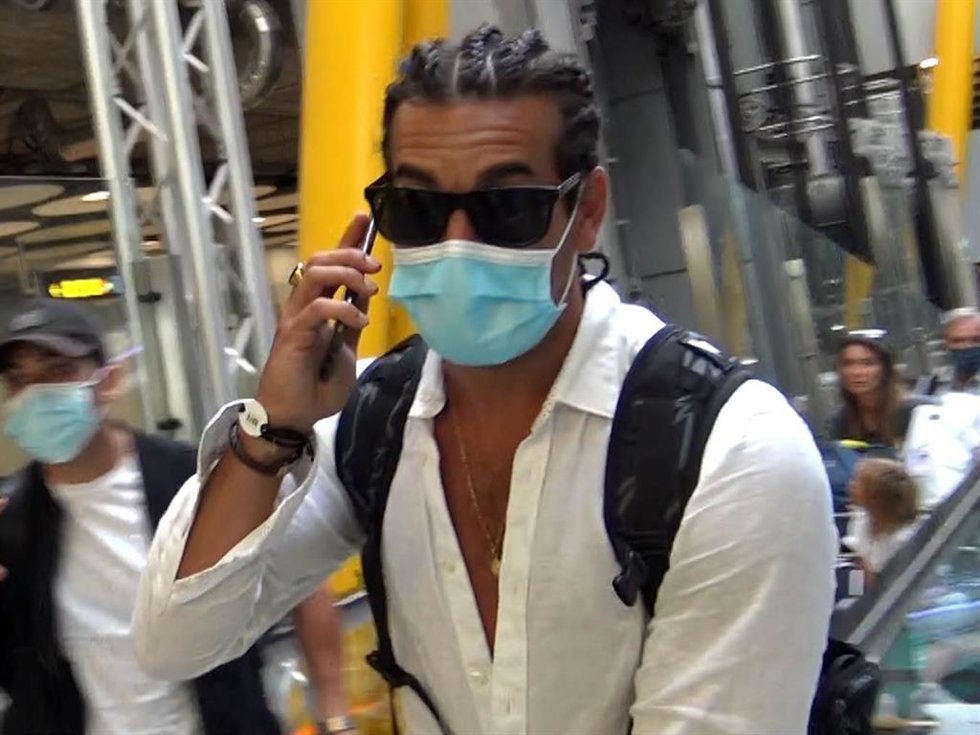 Mario Casas, a su llegada a Madrid